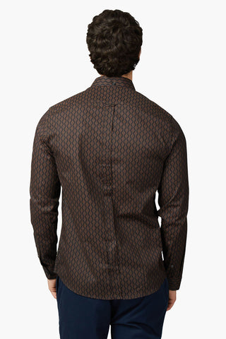 BEN SHERMAN | Linear Geo Print Shirt