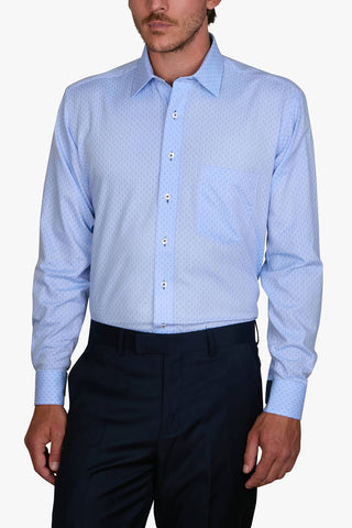 ABELARD | Spot Print Herringbone Classic Fit Business Shirt
