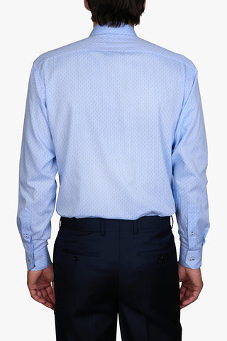 ABELARD | Spot Print Herringbone Classic Fit Business Shirt