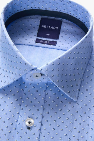 ABELARD | Spot Print Herringbone Slim Fit Business Shirt