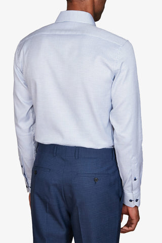 Abelard | Royal Sky Dobby Super Slim Shirt - Peter Shearer Menswear - [variant_option1] - [variant_option2] - [variant_option3]