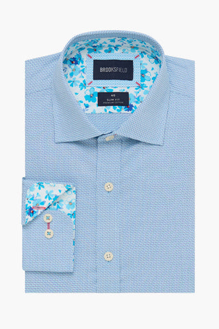 Brooksfield | Luxe Woven Shirt - Slim Fit