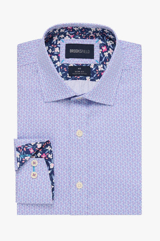 Brooksfield | Luxe Printed Shirt - Slim Fit