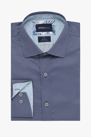 Brooksfield | Luxe Printed Shirt - Slim Fit