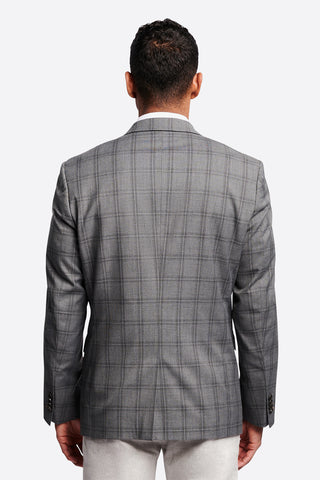 BROOKSFIELD | Textured Check Stretch Blazer - Peter Shearer Menswear - [variant_option1] - [variant_option2] - [variant_option3]
