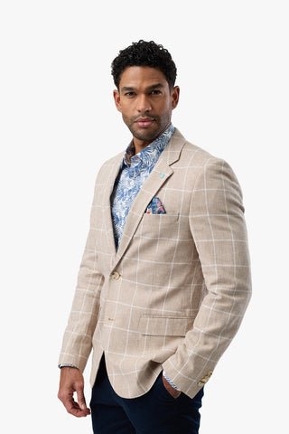 Brooksfield | Fully Lined Linen/Cotton Blazer
