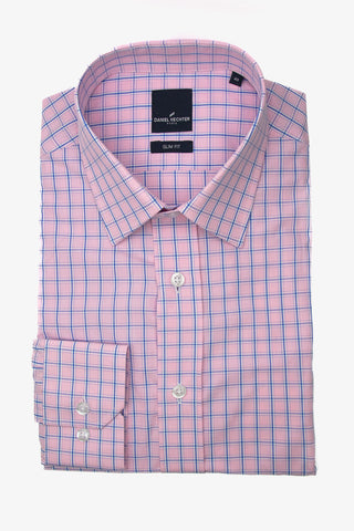 Daniel Hechter | Liberty Business Shirt XL Sleeve - Peter Shearer Menswear - [variant_option1] - [variant_option2] - [variant_option3]