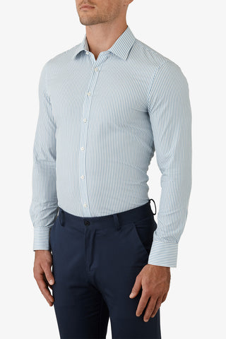 UBERSTONE | Yarn Dyed Striped Shirt - Peter Shearer Menswear - [variant_option1] - [variant_option2] - [variant_option3]