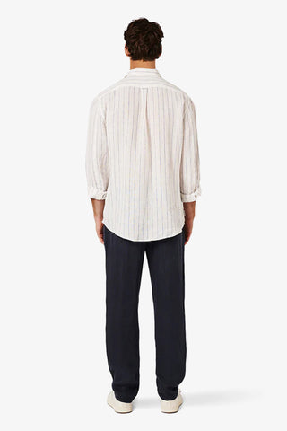 Industrie | The Bonelli Linen L/S Shirt - Peter Shearer Menswear - [variant_option1] - [variant_option2] - [variant_option3]