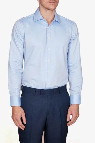 Simon Carter | Textured Dobby Stretch Casual Shirt - Peter Shearer Menswear - [variant_option1] - [variant_option2] - [variant_option3]
