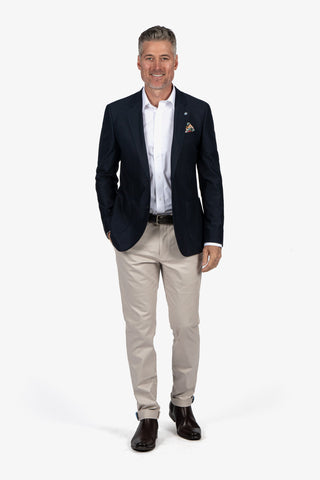 UBERSTONE | Zeller Print Check Sports Jacket - Peter Shearer Menswear - [variant_option1] - [variant_option2] - [variant_option3]
