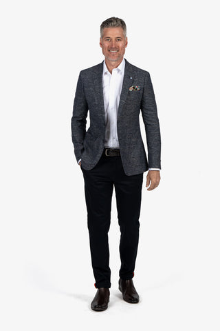 UBERSTONE | Zeller Textured Sports Jacket - Peter Shearer Menswear - [variant_option1] - [variant_option2] - [variant_option3]