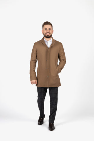 Daniel Hechter | Messina Overcoat - Peter Shearer Menswear - [variant_option1] - [variant_option2] - [variant_option3]