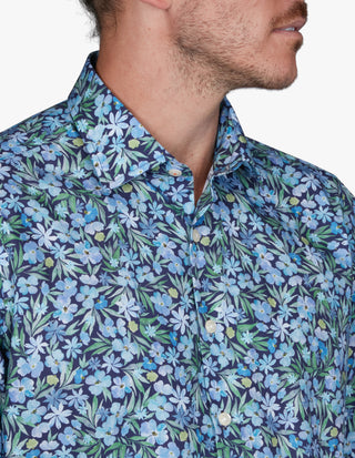 Simon Carter | Water Colour Garden Print Casual Shirt