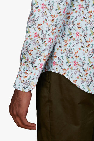 Simon Carter | Floral Bird Print Casual Shirt