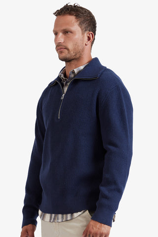 The Academy Brand | Le Mans 1/2 Zip - Peter Shearer Menswear - [variant_option1] - [variant_option2] - [variant_option3]