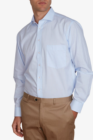Abelard | Ghost Stripe Classic Business Shirt - Peter Shearer Menswear - [variant_option1] - [variant_option2] - [variant_option3]