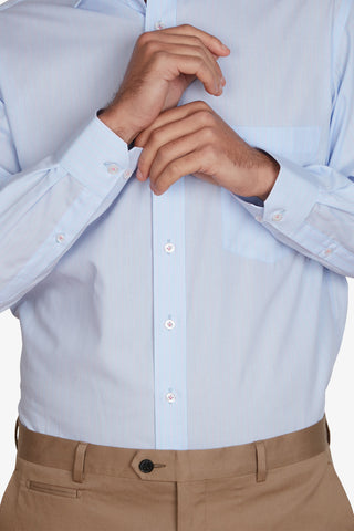 Abelard | Ghost Stripe Classic Business Shirt - Peter Shearer Menswear - [variant_option1] - [variant_option2] - [variant_option3]