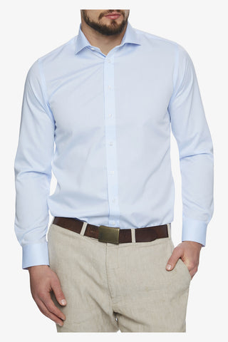 Abelard | Non-Iron Twill Slim Fit Business Shirt - Peter Shearer Menswear - [variant_option1] - [variant_option2] - [variant_option3]
