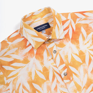 JAMES HARPER | Leaf Poplin Shirt - Peter Shearer Menswear - [variant_option1] - [variant_option2] - [variant_option3]