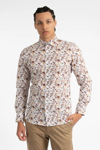 James Harper | Floral Fusion Casual Shirt - Peter Shearer Menswear - [variant_option1] - [variant_option2] - [variant_option3]