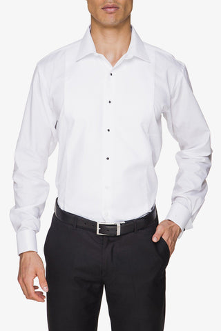 Abelard | Marcella Slim Fit Studded Dinner Shirt White 37