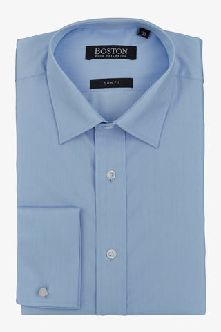 Boston | Liberty French Cuff Business Shirt Blue 37