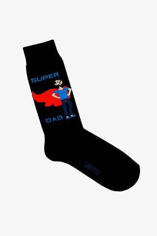 LAFITTE | Socks Super Dad Black 6-10 