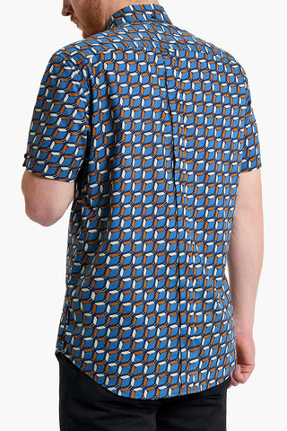 BEN SHERMAN | Retro Geo Print s/s Shirt