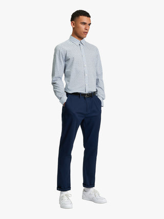 Ben Sherman | Split Geo Print Shirt - Peter Shearer Menswear - [variant_option1] - [variant_option2] - [variant_option3]