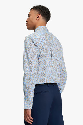 Ben Sherman | Split Geo Print Shirt - Peter Shearer Menswear - [variant_option1] - [variant_option2] - [variant_option3]