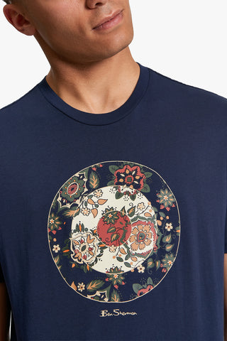 Ben Sherman | Floral Target Tee - Peter Shearer Menswear - [variant_option1] - [variant_option2] - [variant_option3]