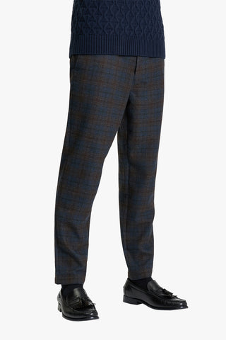 Ben Sherman | Check Slim Taper Trouser - Peter Shearer Menswear - [variant_option1] - [variant_option2] - [variant_option3]