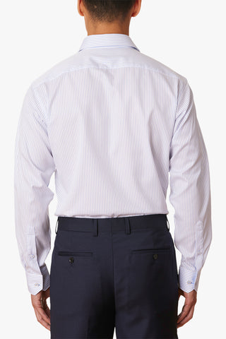 Abelard | Alassio Stripe Classic Fit Business Shirt - Peter Shearer Menswear - [variant_option1] - [variant_option2] - [variant_option3]