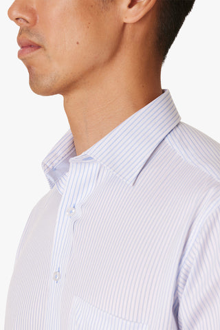 Abelard | Alassio Stripe Classic Fit Business Shirt - Peter Shearer Menswear - [variant_option1] - [variant_option2] - [variant_option3]