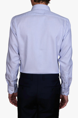 Abelard | Lerici Herringbone Stripe Slim Fit Business Shirt - Peter Shearer Menswear - [variant_option1] - [variant_option2] - [variant_option3]