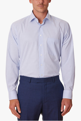 Abelard | Voltri Stripe Classic Fit Business Shirt - Peter Shearer Menswear - [variant_option1] - [variant_option2] - [variant_option3]