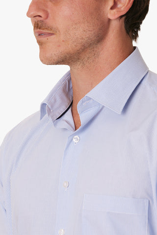 Abelard | Voltri Stripe Classic Fit Business Shirt - Peter Shearer Menswear - [variant_option1] - [variant_option2] - [variant_option3]