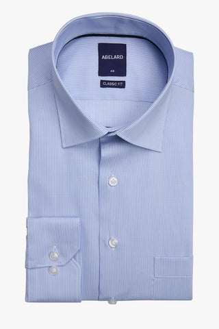Abelard | Voltri Stripe Classic Fit Business Shirt - Peter Shearer Menswear - [variant_option1] - [variant_option2] - [variant_option3]