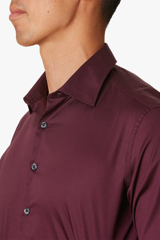 Abelard | Spoltore Sateen Casual Shirt - Peter Shearer Menswear - [variant_option1] - [variant_option2] - [variant_option3]