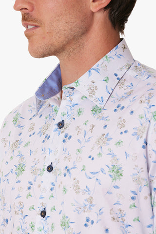 Abelard | Recanati Print Casual Shirt - Peter Shearer Menswear - [variant_option1] - [variant_option2] - [variant_option3]