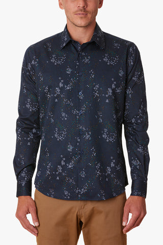 Abelard | Fossacesia Print Casual Shirt - Peter Shearer Menswear - [variant_option1] - [variant_option2] - [variant_option3]