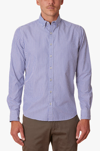 Abelard | Montesilvano Stripe Slim Fit Casual Shirt - Peter Shearer Menswear - [variant_option1] - [variant_option2] - [variant_option3]