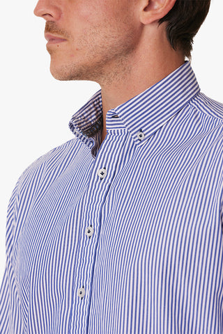 Abelard | Montesilvano Stripe Slim Fit Casual Shirt - Peter Shearer Menswear - [variant_option1] - [variant_option2] - [variant_option3]