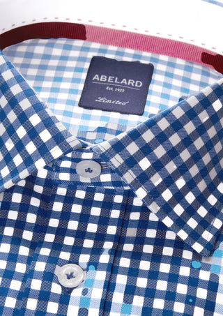 Abelard | Punchy Check Business Shirt Classic - Peter Shearer Menswear - [variant_option1] - [variant_option2] - [variant_option3]
