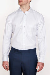 Abelard | Dash-Twill Check Business Shirt Classic - Peter Shearer Menswear - [variant_option1] - [variant_option2] - [variant_option3]
