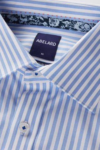 Abelard | Fiorenze Stretch Stripe Super Slim Shirt - Peter Shearer Menswear - [variant_option1] - [variant_option2] - [variant_option3]