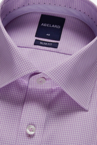 Abelard | Bamboo Tencel Micro-Check Slim Fit Business Shirt