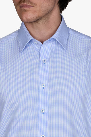 Abelard | Bamboo Tencel Micro-Check Slim Fit Business Shirt