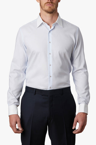ABELARD | Toulon Dobby Slim Fit Business Shirt - Peter Shearer Menswear - [variant_option1] - [variant_option2] - [variant_option3]
